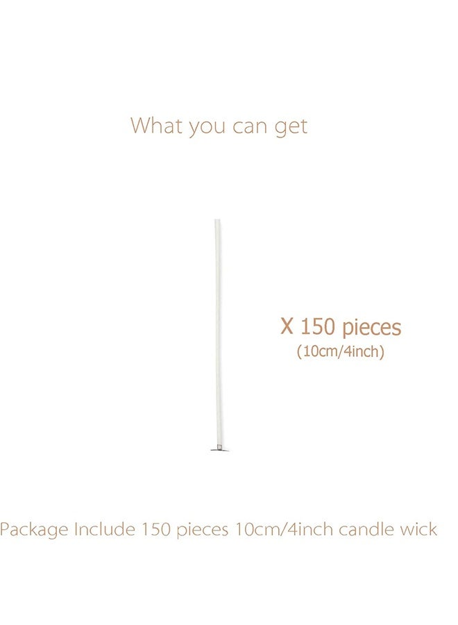 Candle Cotton Wicks 4 Inch 150pcs Short Candle Making Wicks for Making - Image 3